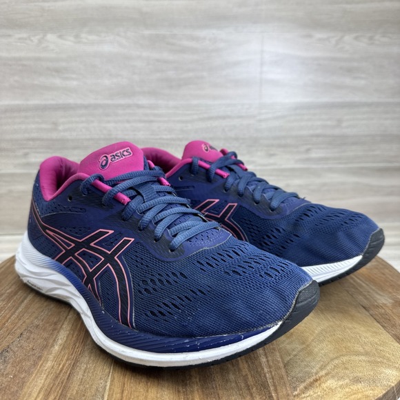 Asics Gel-Excite 6 Indigo Blue/Pink Rave Women's Size 8 Running Sneaker 1012A150 - Picture 1 of 12